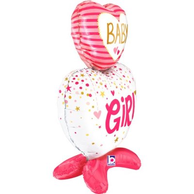 Freestanding Baby Girl (71cm,28") foil balloon - 25300-standups-baby-girl-hearts-view2-p.jpg