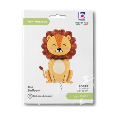 Lion (81cm,32") foil balloon - 25302-ppackaged-p.jpg
