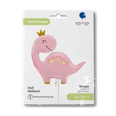 Dinosaur pink (71cm,28") foil balloon - g72123-p-p.jpg