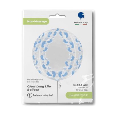 Ball 4D - Feet blue (48cm,19") foil balloon - g74011svt-ppackaged-p.jpg