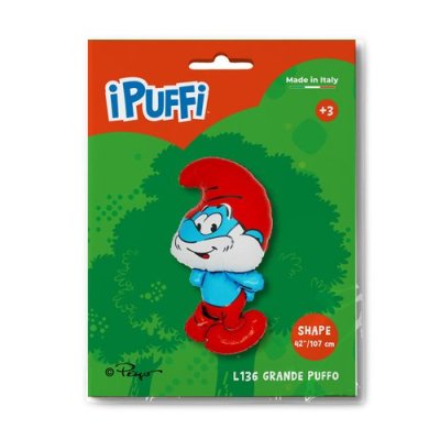 Daddy Smurf (107cm,42") foil balloon - l136-ppackaged-p.jpg