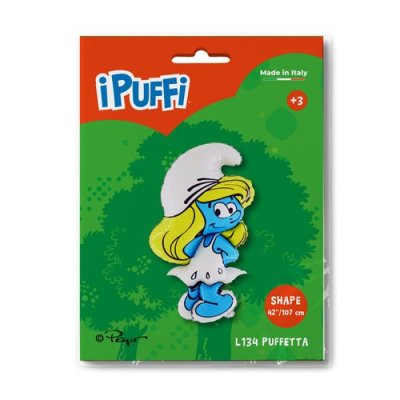 Smurfette (107cm,42") foil balloon - l134-ppackaged-p.jpg