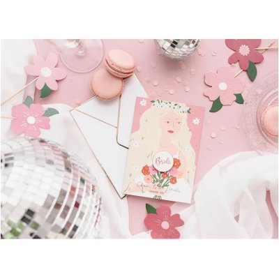 Card Bride - Bride 10.5x15cm - 1Card with enamel pin Bride 10_5x15 cm - Internet shop PartyDec.jpg