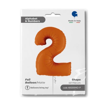 Number 2 Orange (102cm,40") foil balloon - 400200mo-p-b.jpg
