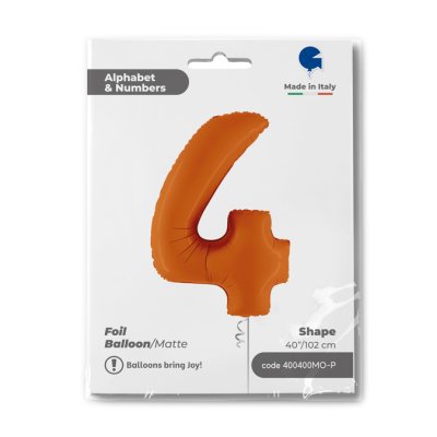 Number 4 Orange (102cm,40") foil balloon - 400400mo-p-b.jpg