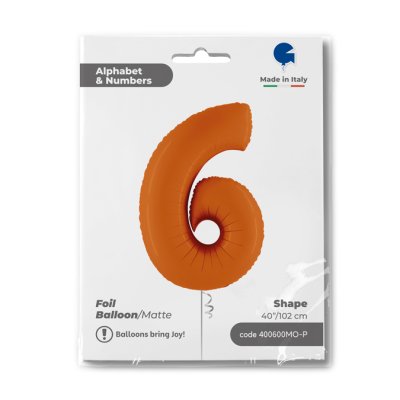 Number 06 Orange (102cm,40") foil balloon - 400600mo-p-b.jpg
