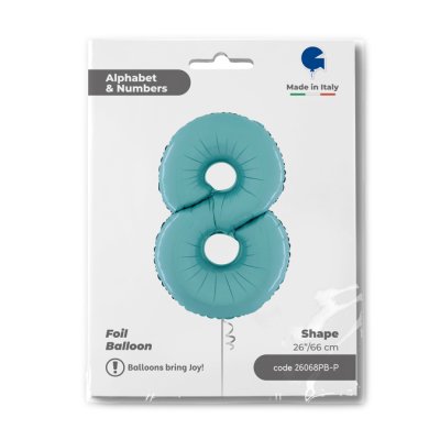 Number 8 pastel Blue (66cm,26") foil balloon - 26068pb-p-b.jpg
