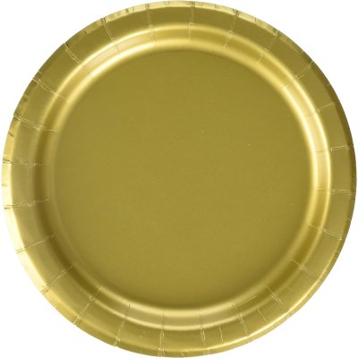 ECO paper plates - Gold 23cm/16 pcs