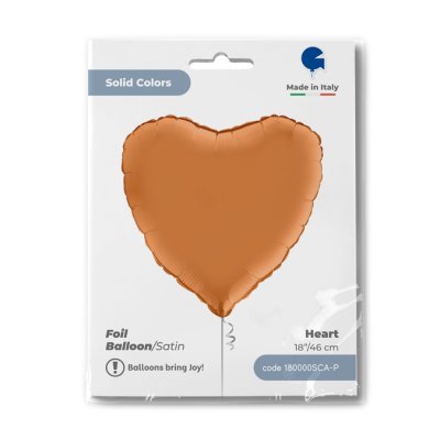 Heart - caramel (46cm,18") foil balloon - 180000sca-p-b.jpg