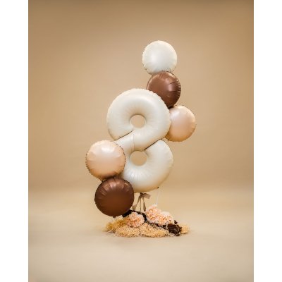 Circle - satin brown (46cm,18") foil balloon - dscf1403-b.jpg
