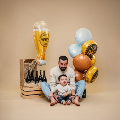 Circle - satin blue (46cm,18") foil balloon - dscf2124-b.jpg