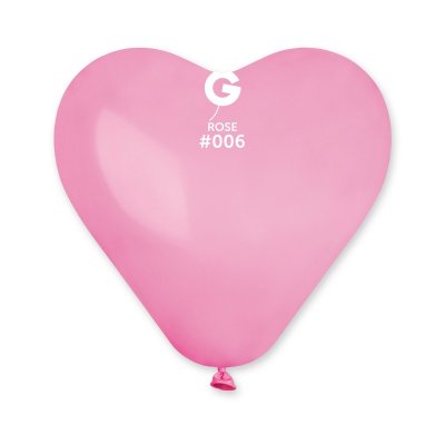 Balloons heart 25cm #006 Pastel Pink (50 pcs) - rose.jpg