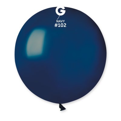 Balloons 48cm/19" #102 Pastel NAVY Blue (25pcs) - G19_102_O.jpg