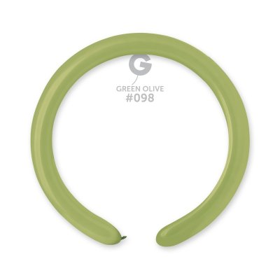 Modeling balloons #098 Pastel Olive (100 pcs) - green-olive.jpg