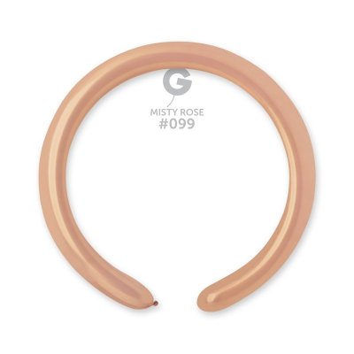 Modeling balloons #099 Pastel Misty Pink (100 pcs) - misty-rose.jpg