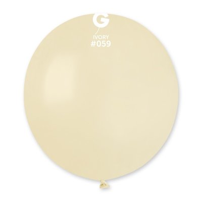 Balloons 48cm/19" #059 Pastel Ivory (25pcs) - ivory.jpg