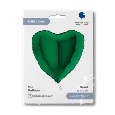 Heart - dark green (46cm,18") foil balloon - 18011dgr-p-b.jpg