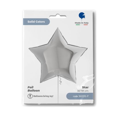 Star - silver (91cm,36") foil balloon - 36209s-p-b.jpg