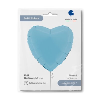 Heart - matte blue (46cm,18") foil balloon - 180m00b-p-b.jpg