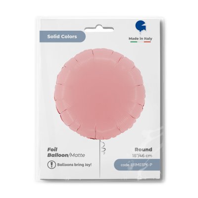 Circle - matte pink (46cm,18") foil balloon - 181m03pk-p-b.jpg