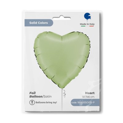 Heart - satin olive (46cm,18") foil balloon - 180000sogr-p-b.jpg