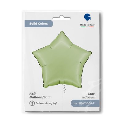 Star - satin olive (46cm,18") foil balloon - 192000sogr-p-b.jpg