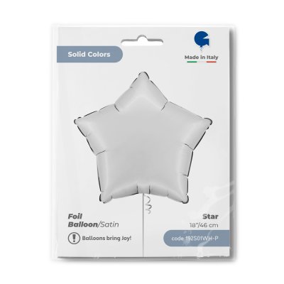 Star - satin white (46cm,18") foil balloon - 192s01wh-p-b.jpg