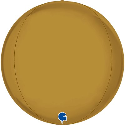 Globe - satin gold 4D (38cm,15") foil balloon