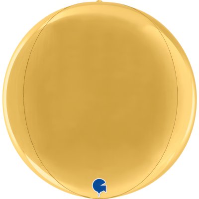 Globe - gold 4D (29cm,11") foil balloon