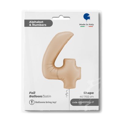 Number 4 body (102cm,40") foil balloon - 400400snu-p-b.jpg