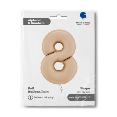 Number 8 body (102cm,40") foil balloon - 400800snu-p-b.jpg