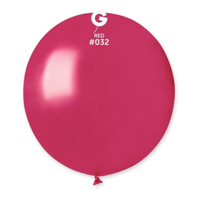 Balloons 48cm/19" #032 Metallic Red (50pcs) - red.jpg