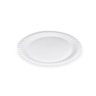 Paper plate (PAP-Recy) white 23cm (15 pcs)