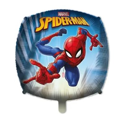 Square - Spiderman crime Marvel 43cm foil balloon and weights
