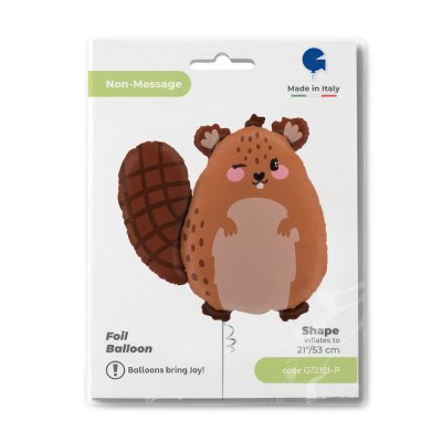 Beaver (53cm,21") foil balloon - g72181-p-b.jpg