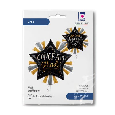 Congrats grad (75cm,30") foil balloon - 25350-p-b.jpg