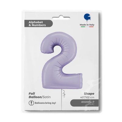 Number 2 Lilac (102cm,40") foil balloon - 400200sl-p-b.jpg