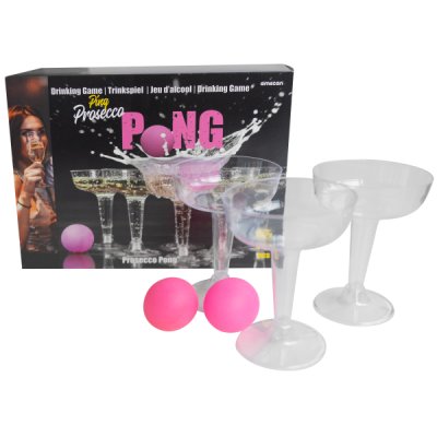 Drinking Game Prosecco Pong - 12 cups and 3 balls