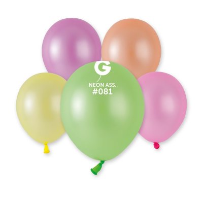 Balloons 13cm/5" #081 Neon Assorted (100pcs) - neon-assorted a50.jpg