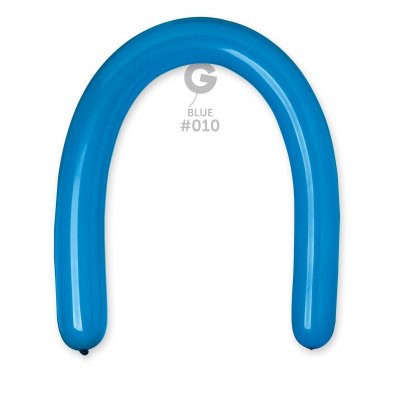 Modeling balloons thick (130cm:8cm) #010 Pastel Blue (50pcs) - blue.jpg