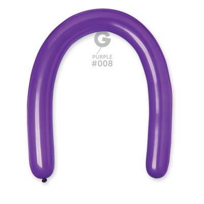 Balloons modeling large (130cm: 8cm) #008 purple (50pcs/pack) - purple.jpg