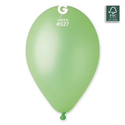 Balloons 33cm/13" #027 NEON Green (50pcs) - 100-fsc-certified-nrl-balloons-green.jpg