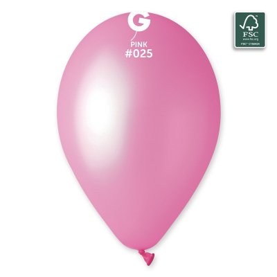 Balloons 33cm/13" #025 NEON Pink (50pcs) - 100-fsc-certified-nrl-balloons-pink.jpg