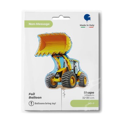 Bulldozer (81cm,32") foil balloon - 249-p-b.jpg