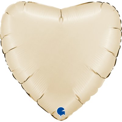 Heart - pastel cream (56cm,22") foil balloon