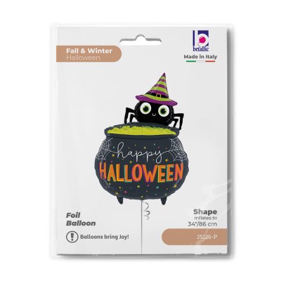 Halloween spider cauldron (86cm,34") foil balloon - 25226-p-b.jpg