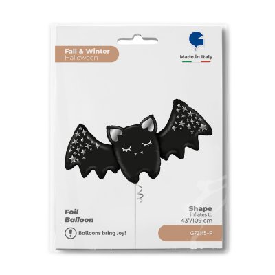 Bat with stars (109cm,43") foil balloon - g72115-p-b.jpg