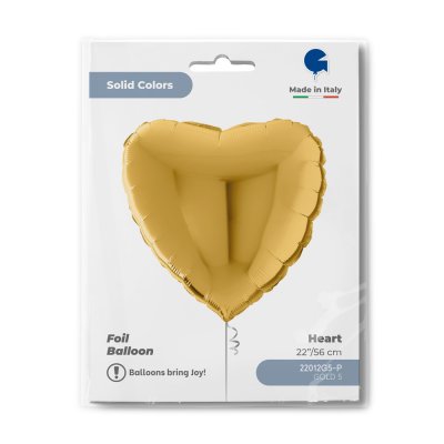Heart - gold (56cm,22") foil balloon - 22012g5-p-b.jpg