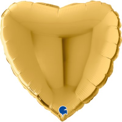 Heart - gold (56cm,22") foil balloon