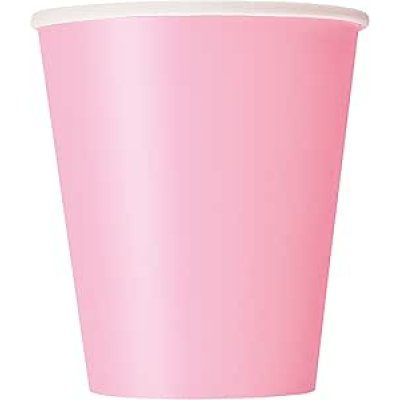 Paper cups - Light pink, 8 pcs
